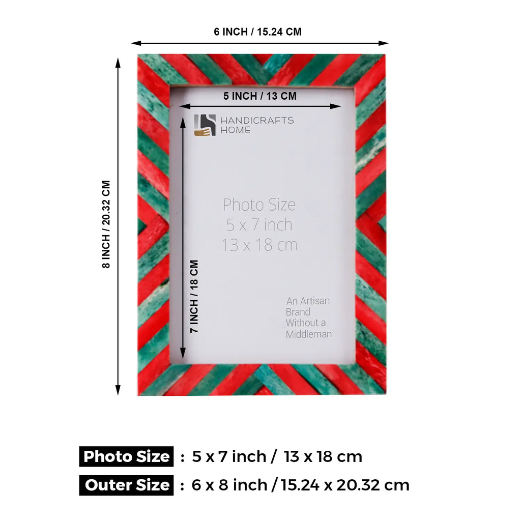 5x7 Picture Frames Combo Pack of 3- Jingle Bell Inspired Collection
