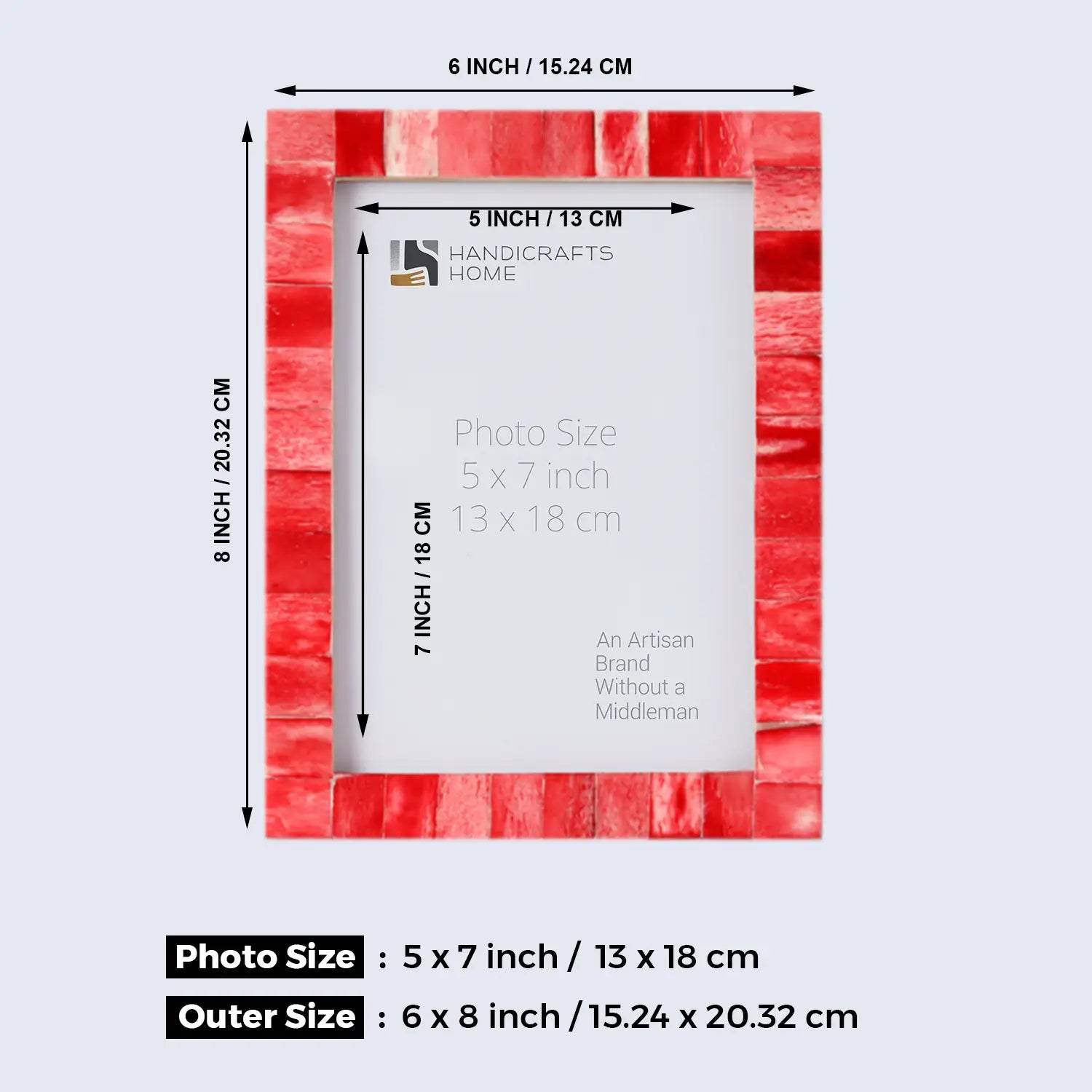 5x7 Picture Frames Combo Pack of 3- Spring Collection